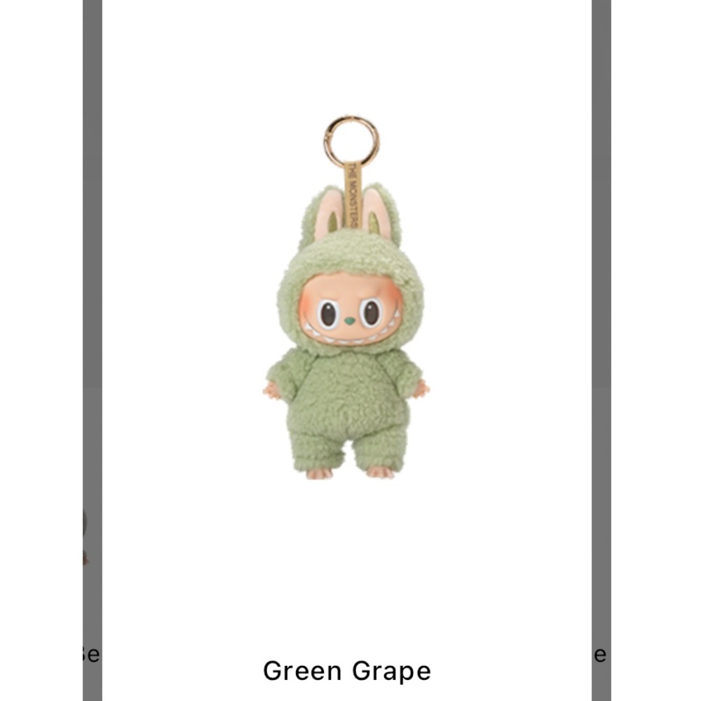 Green Grape Plush Keychain
